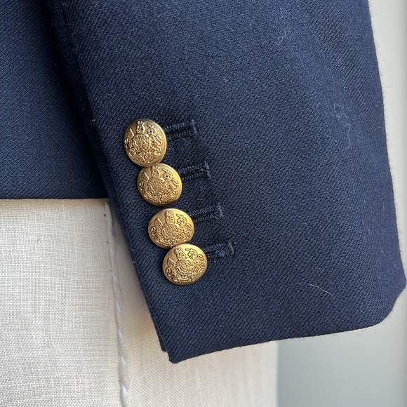 Navy Wool J. Crew Schoolboy Blazer - Picture 3 of 6